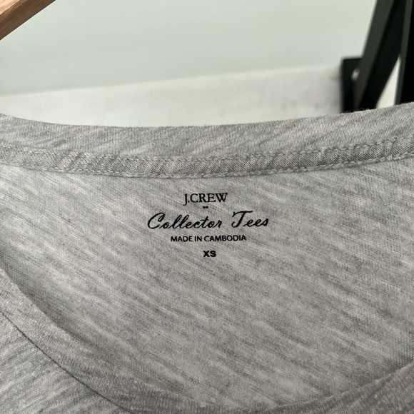 Grey scoop neck botanical Tshirt by J.Crew - Picture 2 of 3